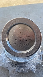 3 Kişilik Nakışlı El İşlemeli Künefe Tepsi Dış çap:22 İç Çap:16